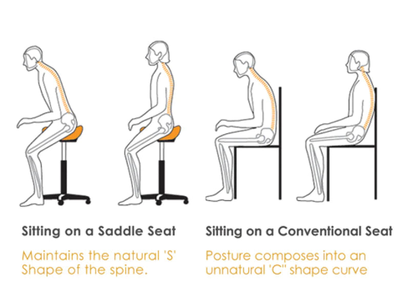 Flight Split Saddle Stool | Split Saddle Stool | OnTop Dental Supplies